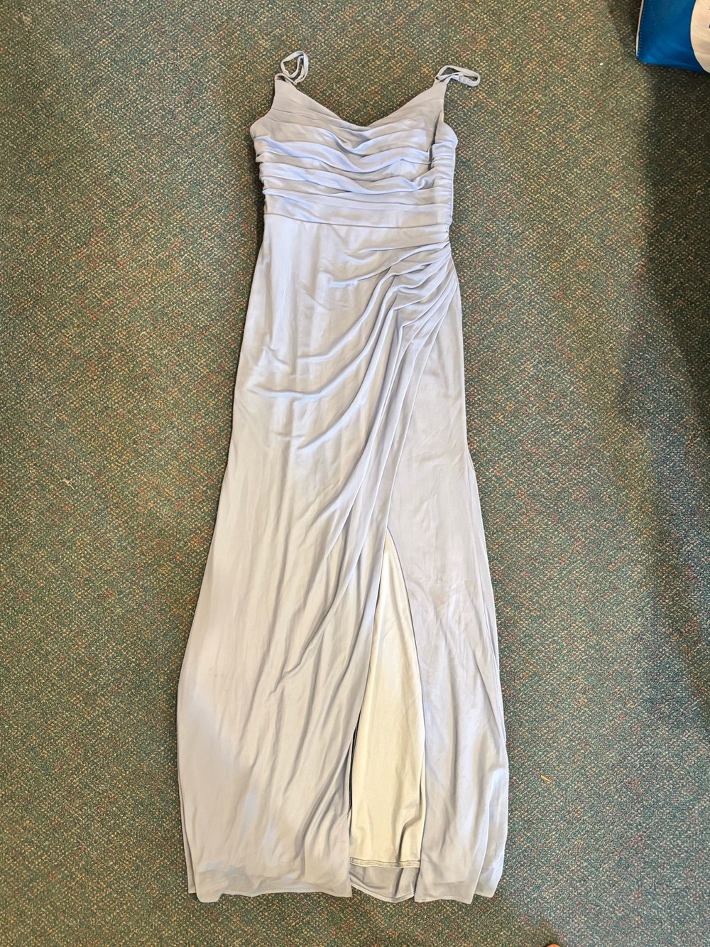 Dusty Blue Azazie Dress